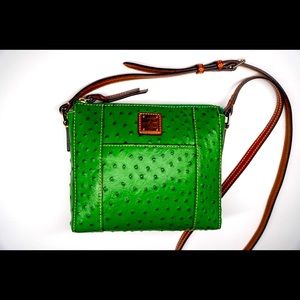 NWOT Dooney & Bourke Ostrich Lexington Crossbody Shoulder Bag
